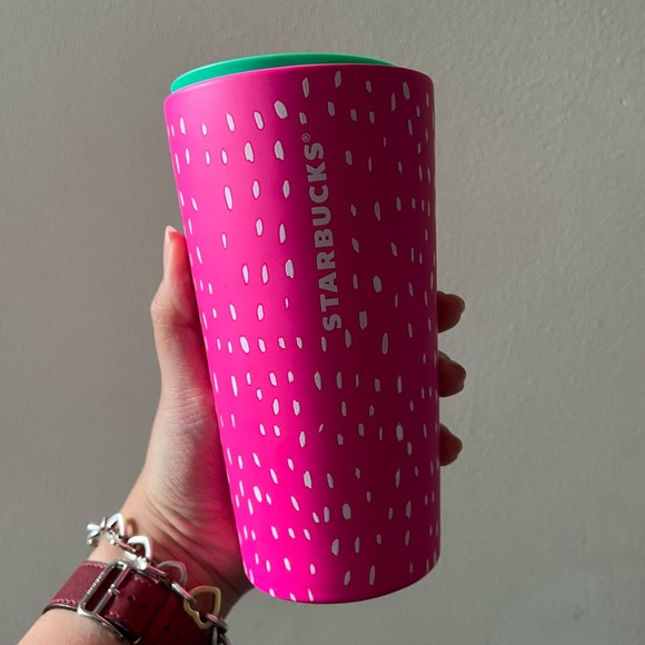 Starbucks Other - NWT Starbucks Summer 2022 Strawberry 12oz Ceramic Tumbler